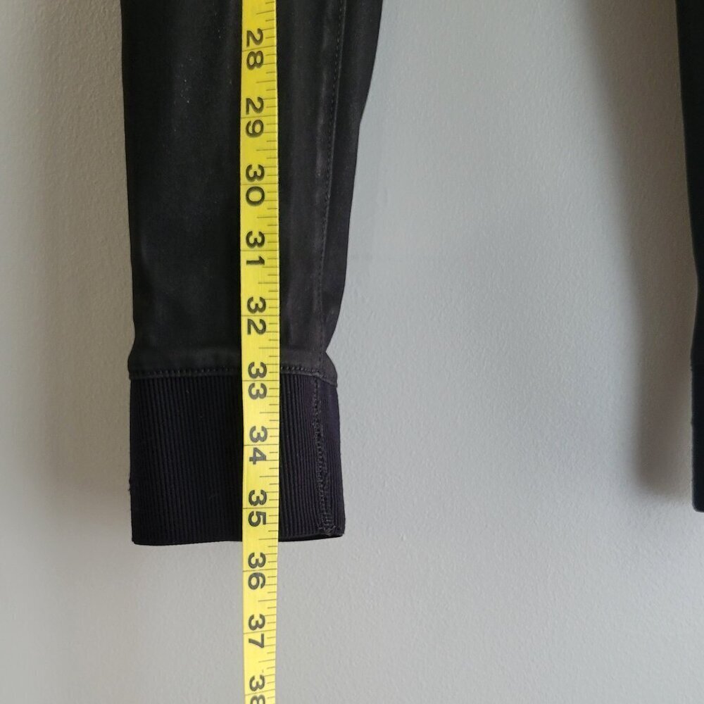 Rag & Bone Jean Pull On High Rise Slim Leg Pants Coated Black Size M - Picture 6 of 12